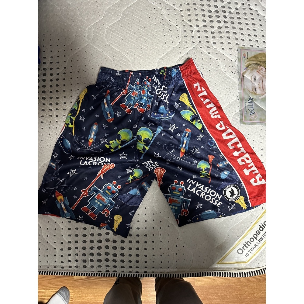 Blue floral Boys Swim Trunks